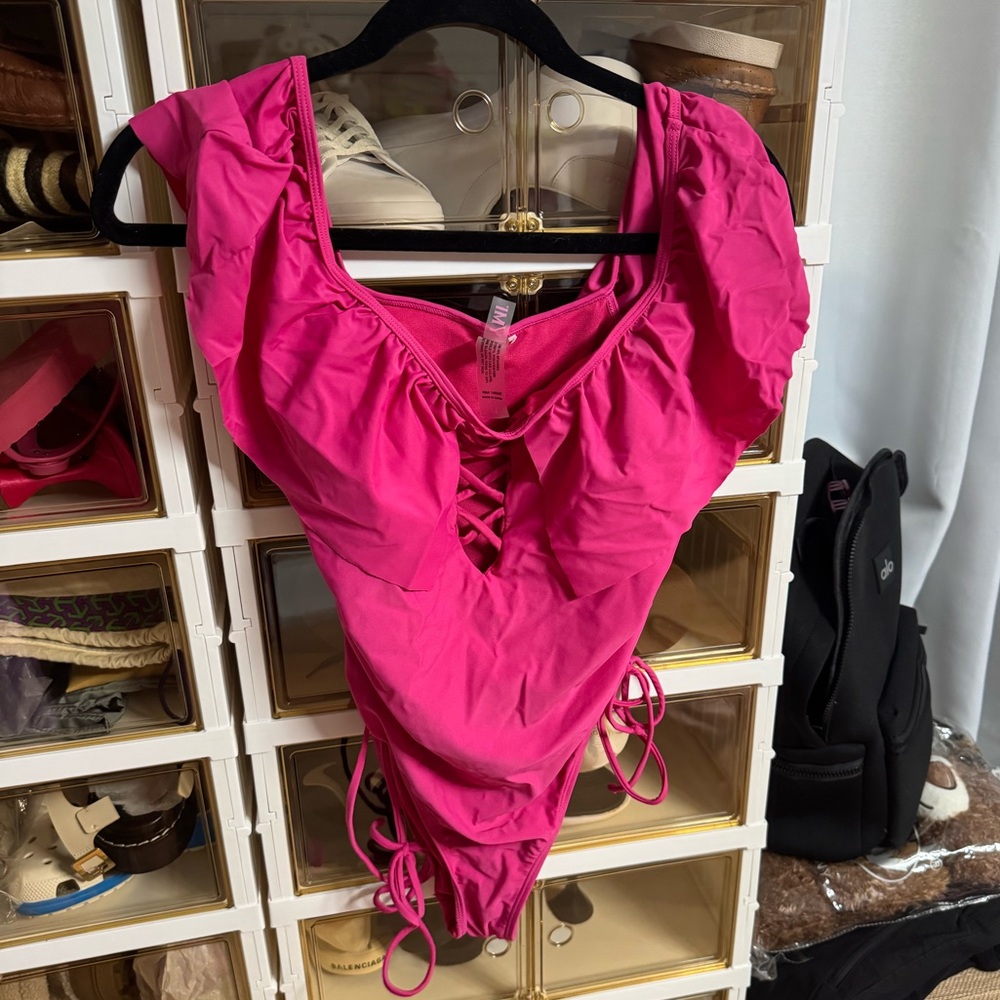 YMI Hot Pink Women's One Piece Swimsuit